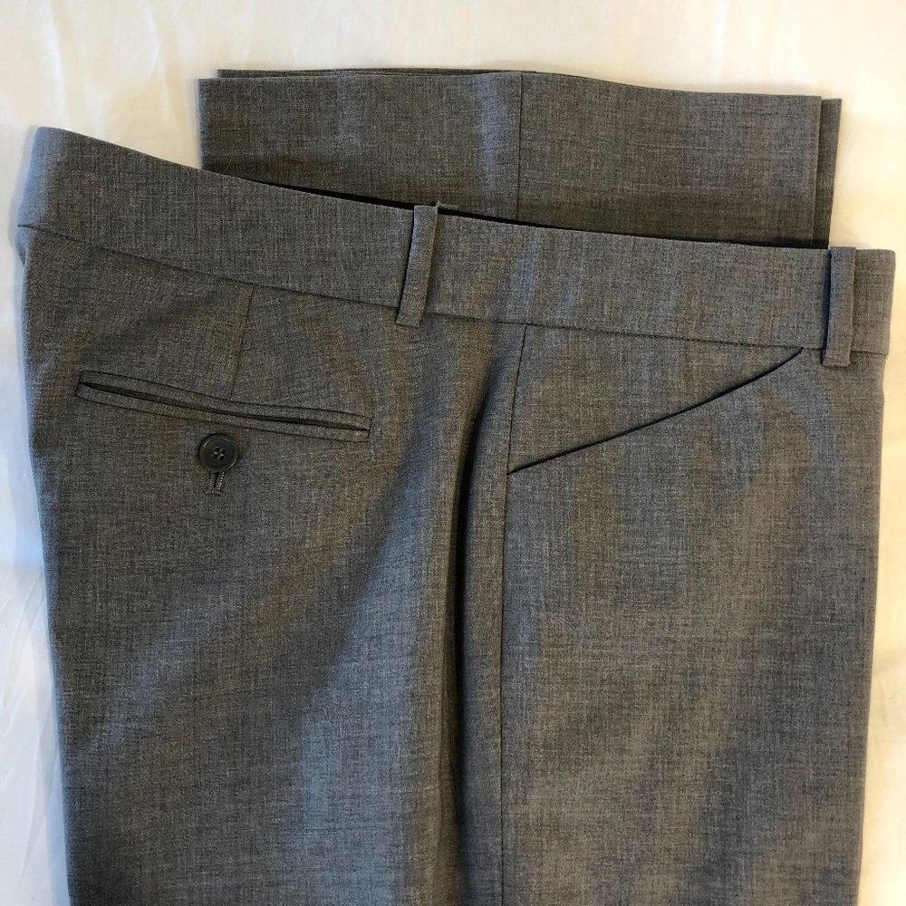 THEORY Max C Gray Wool Slacks Trouser Pants